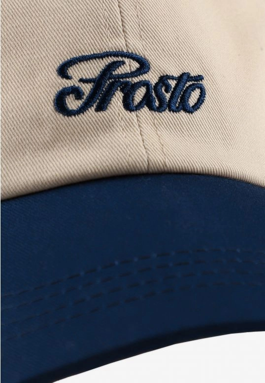 Czapka z daszkiem Prosto Billio kremowa/granatowa