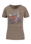 Koszulka damska T-shirt Pit Bull CruisinAndBoozin brązowy