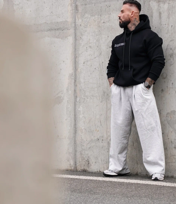 Bluza męska z kapturem Olavoga EAGLE czarna