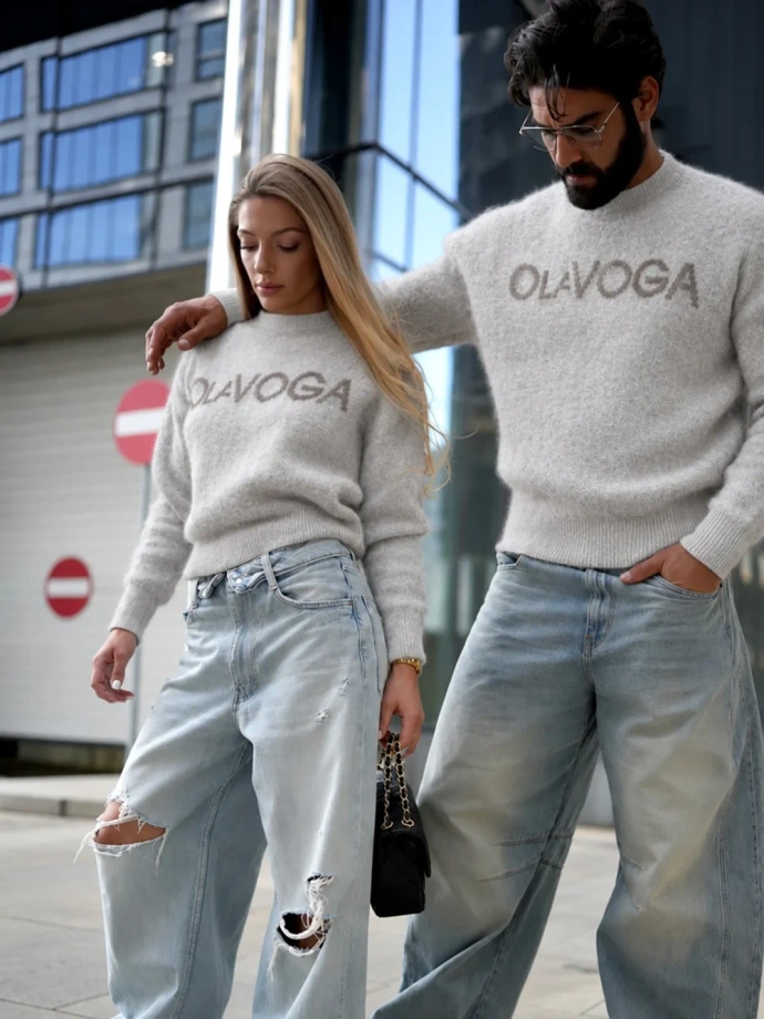 Sweter damski Olavoga VILLA beżowy