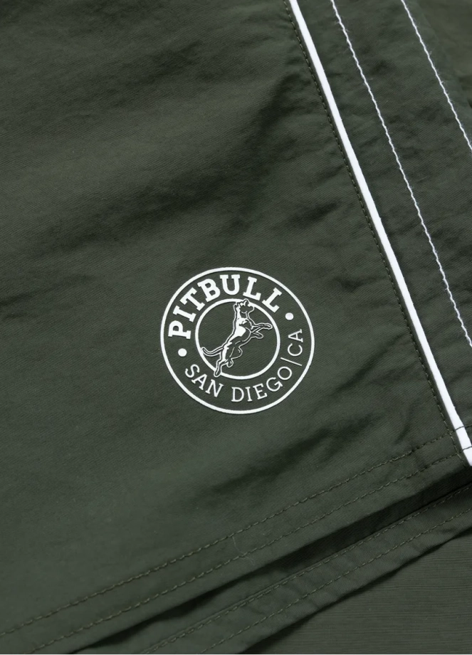 Spodenki szorty kąpielowe męskie Pitbull Crownhill ciemno zielone