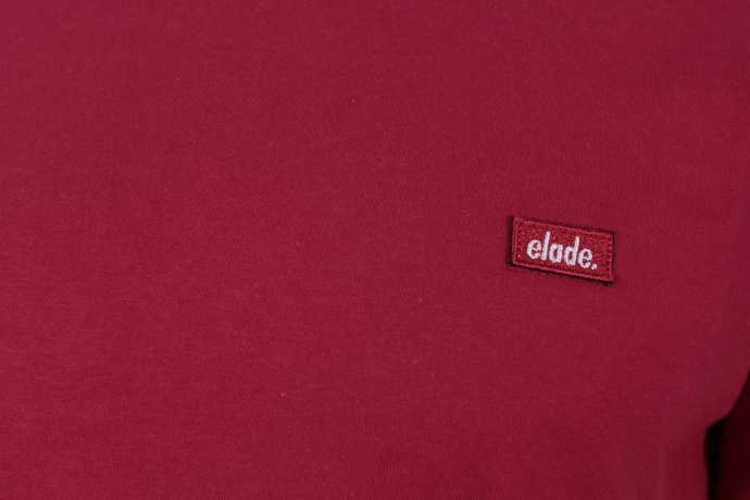 Koszulka męska T-shirt Elade Patch bordowa
