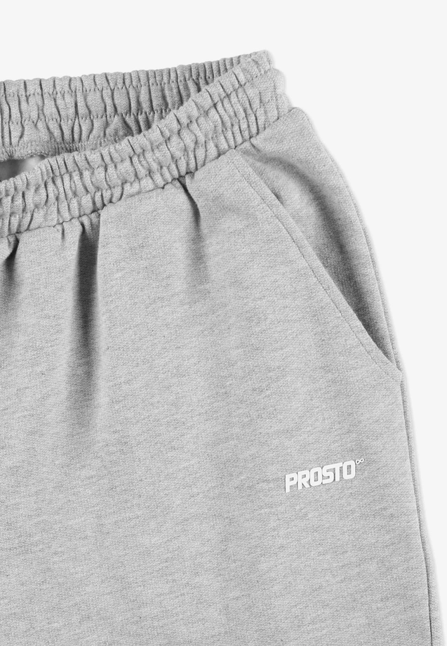 Spodnie dresowe męskie oversize Prosto Infinity szare