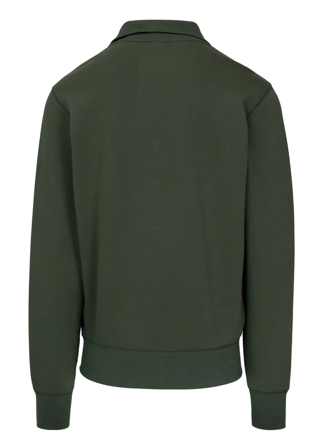 Bluza męska half-zip Pit Bull Sampson 25 ciemno zielona