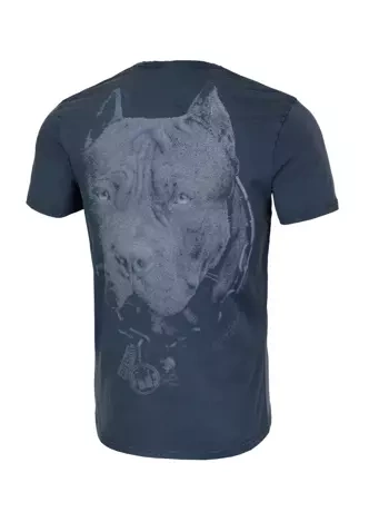 Koszulka męska T-Shirt Pit Bull Pitbull Denim Washed Born In 1989 niebieska