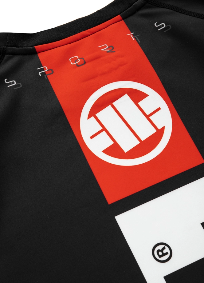 Koszulka rashguard Pit Bull Shortsleeve Hilltop Sports 2 czarna