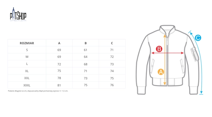 Kurtka męska przejściowa bejsbolówka Pit Bull Detroit ciemno zielona