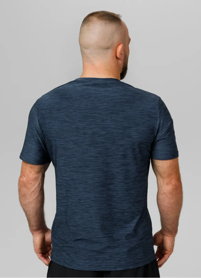 Koszulka męska T-shirt Pit Bull Performance Pro+ Casual Sport Hilltop granatowa