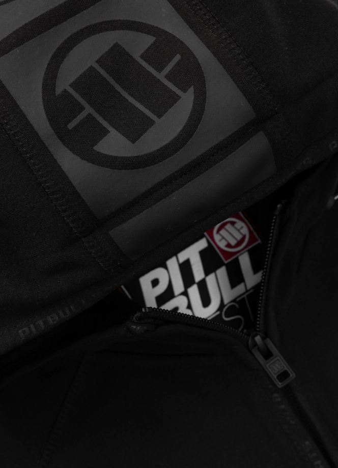 Bluza damska z kapturem Pit Bull Pitbull Fuchsia 24 ZIP hooded czarna