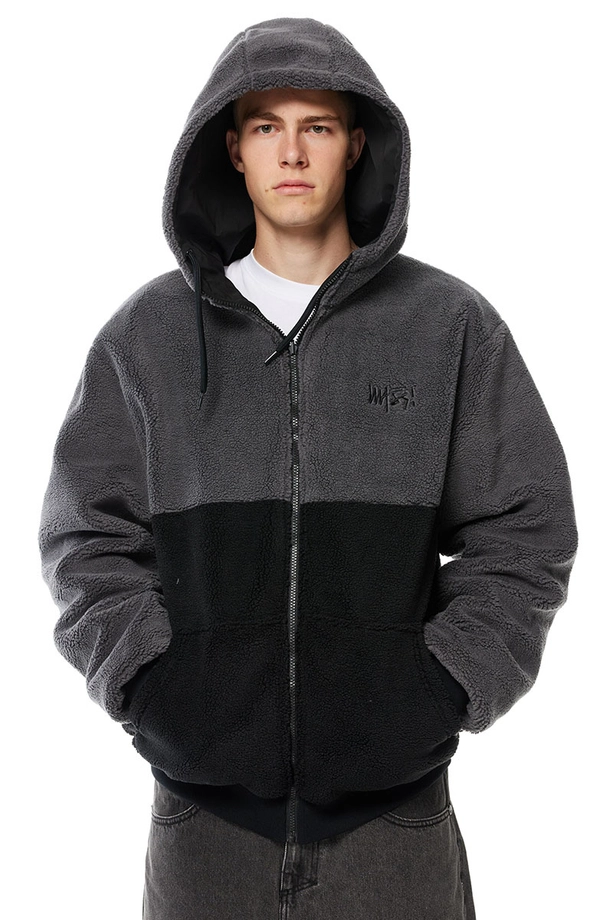 Kurtka zimowa dwustronna Mass Denim Result czarno/szara