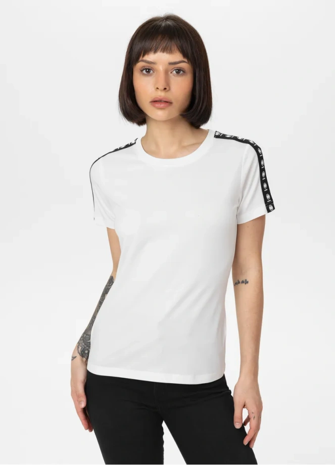 Koszulka damska T-shirt Pit Bull Tape Nugget biała