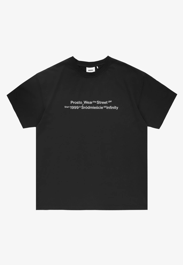 Koszulka męska t-shirt oversize Prosto Callendar czarna