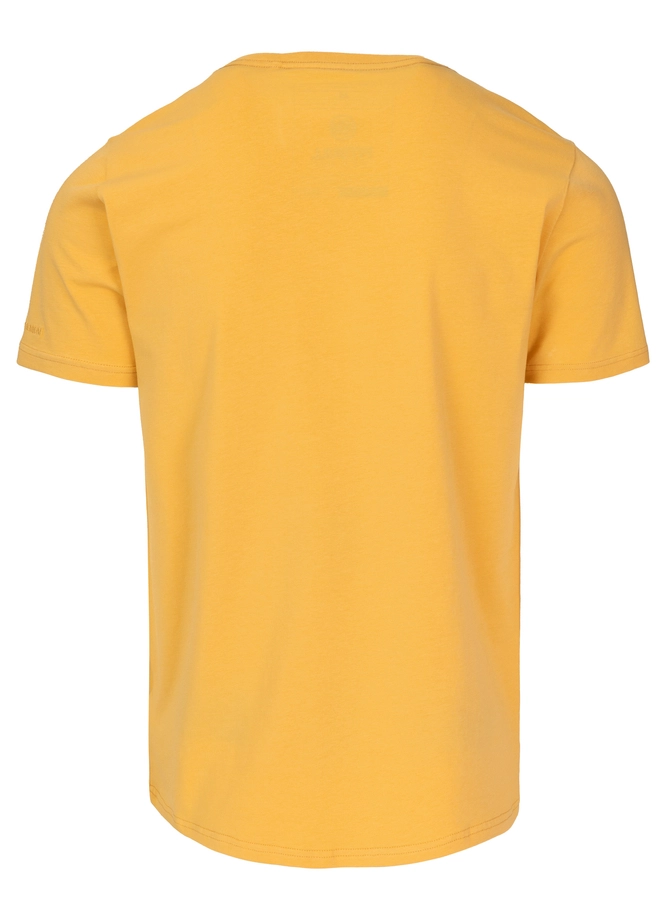 Koszulka męska T-Shirt Pit Bull Pitbull San Diego CA Small Logo Slim Fit żółta