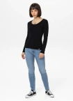 Koszulka longsleeve damski Pit Bull Rib czarna
