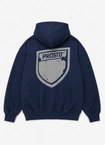 Bluza męska z kapturem oversize Prosto Splash Shield granatowa