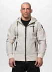 Kurtka męska wiosenna przejściowa Pit Bull Athletic Logo wiatrówka kremowa
