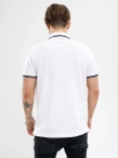 Koszulka męska Polo Jigga Wear Classic Stripe biała
