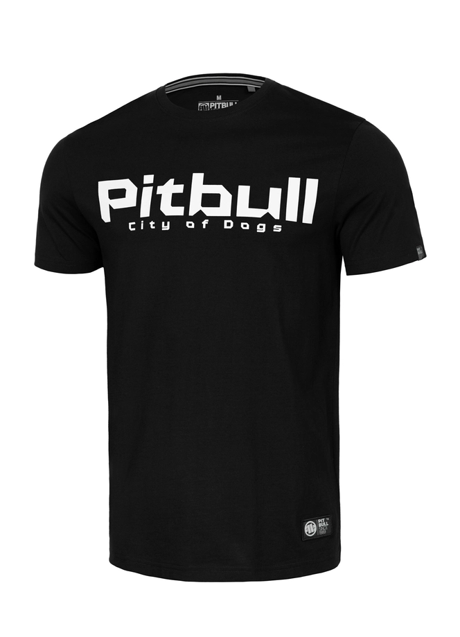 Koszulka męska T-Shirt Pit Bull Pitbull City of Dogs 24 czarna