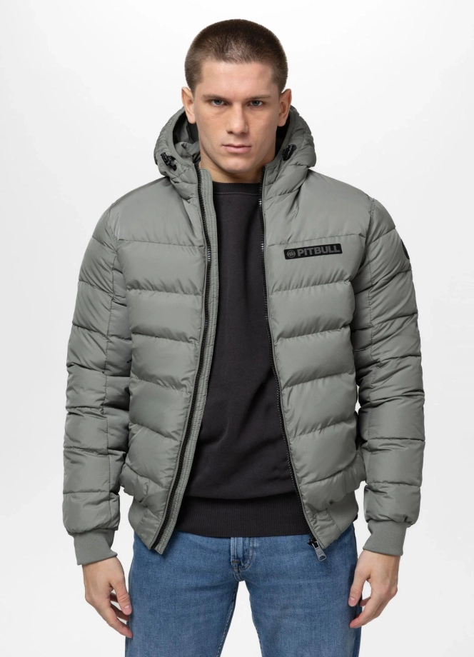Kurtka zimowa męska Pit Bull Dillon 25 zielona szałwia