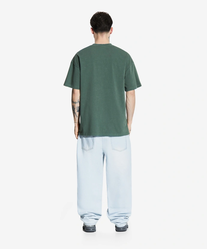 Koszulka męska t-shirt oversize Prosto Hex zielona