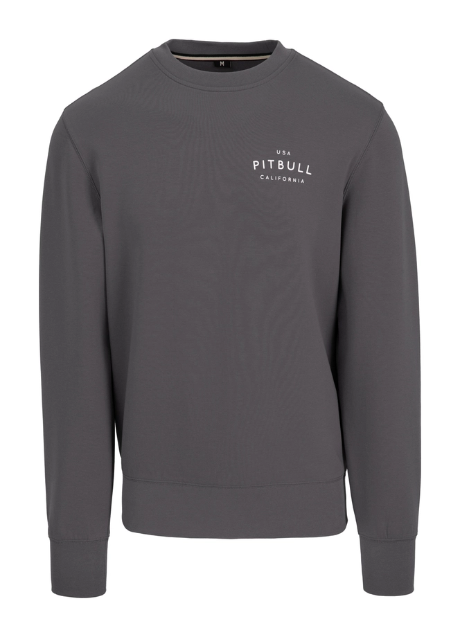 Komplet dresowy męski krótki Pitbull Pit Bull Sampson grafitowy szary