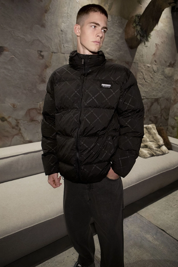 Kurtka zimowa Mass Denim Monogram czarna