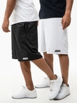 Spodenki szorty męskie dwustronne Jigga Wear Small Outline czarne/białe
