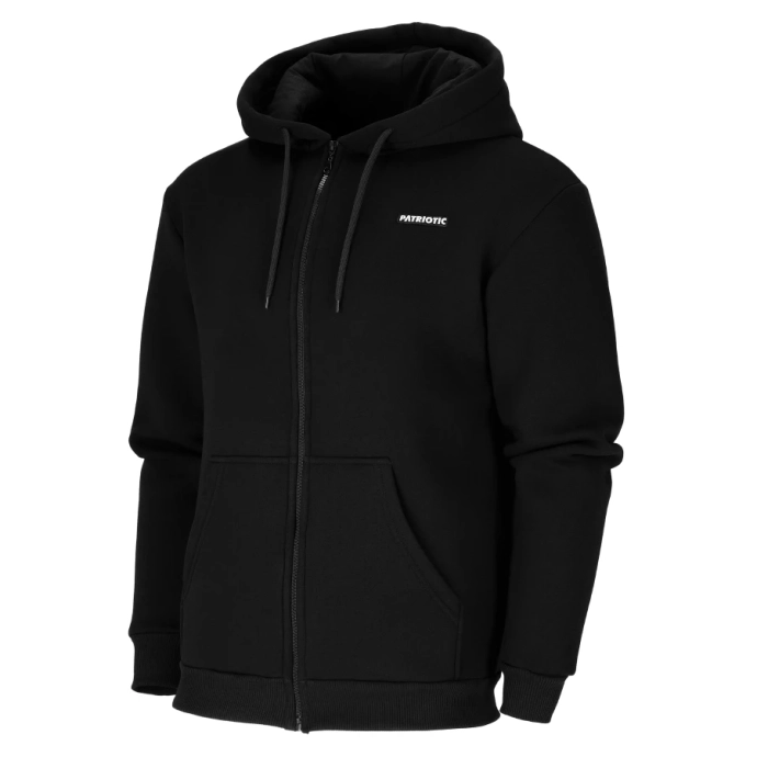 Bluza męska z kapturem rozpinana Patriotic Futura Mini Slice czarna