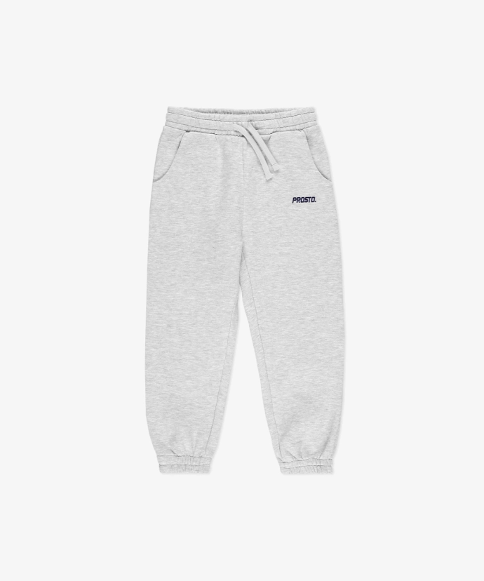 Komplet dresowy dziecięcy Prosto Kids Baza Zip hoodie szary