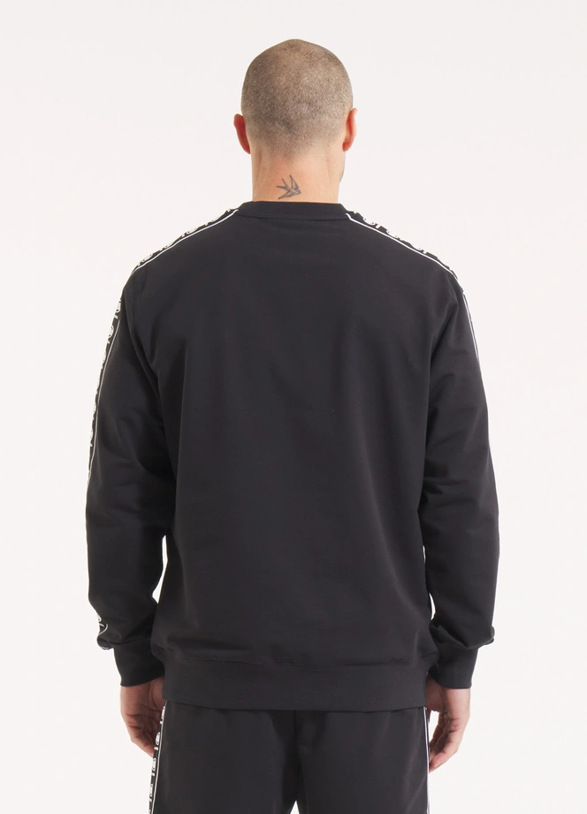 Bluza męska bez kaptura Pitbull Pit Bull Tape Nugget czarna