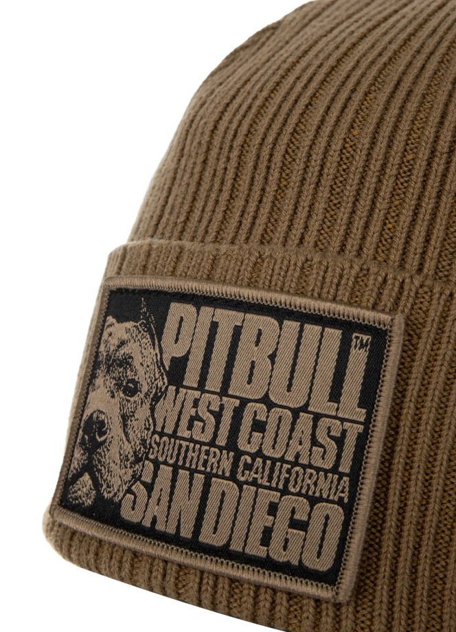 Czapka zimowa Pit Bull Beanie Silvas Blood Dog brązowa