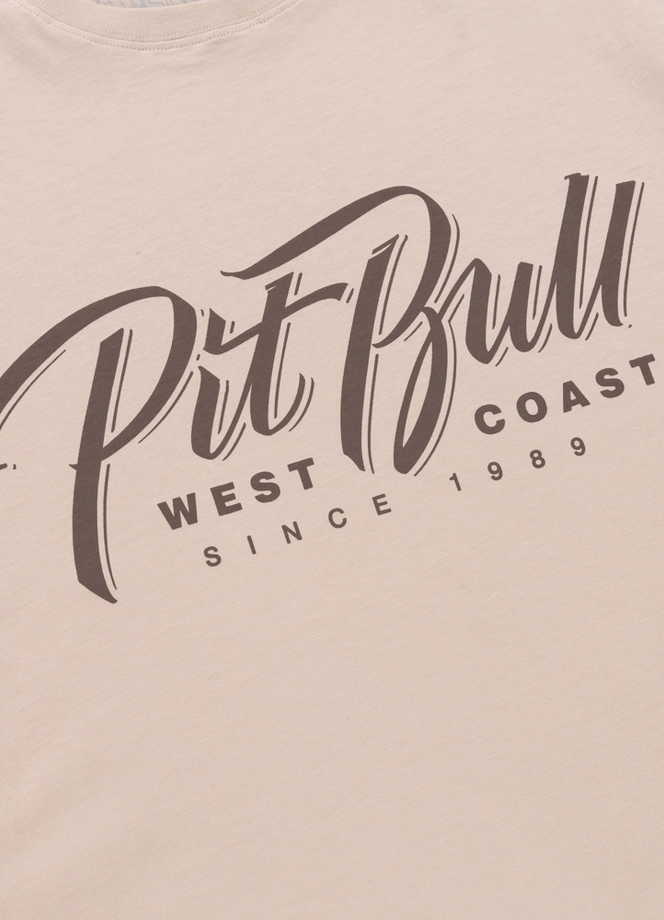 Koszulka męska T-Shirt Pit Bull Pitbull El Jeffe ultra jasna kremowa