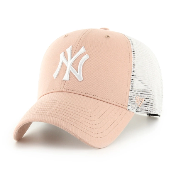 Czapka z daszkiem 47 Brand Trucker New York Yankees Dusty Mauve Branson Mesh