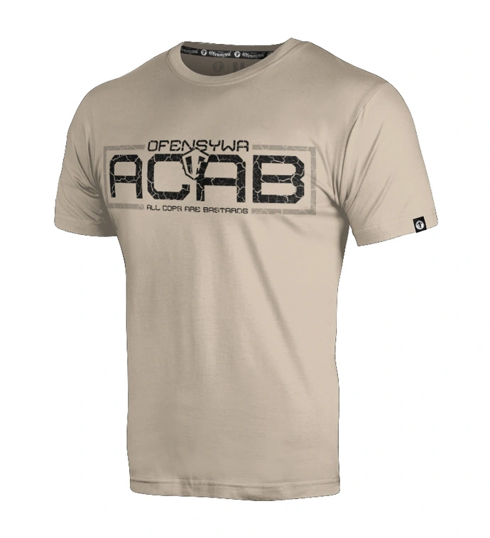 Koszulka T-shirt Ofensywa ACAB beżowy