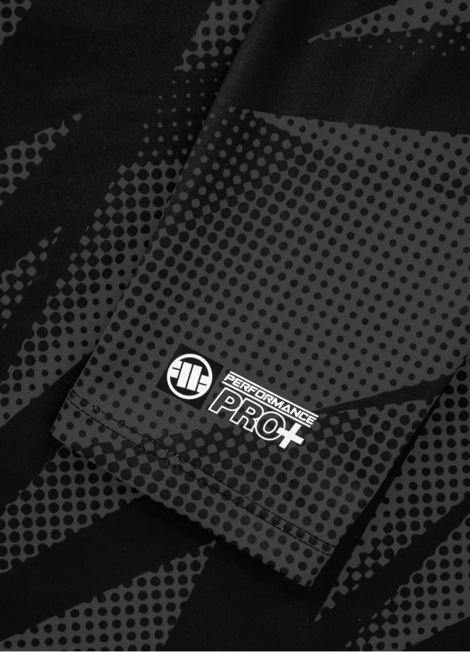 Koszulka Longsleeeve męski Pit Bull Pitbull Performance Pro Plus Dot Camo II czarna/szara