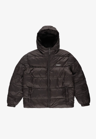 Kurtka zimowa męska Prosto Puffer 404 ciemno brązowa