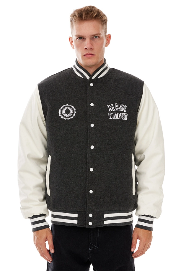 Kurtka zimowa Mass Denim Athletic ciemny szary