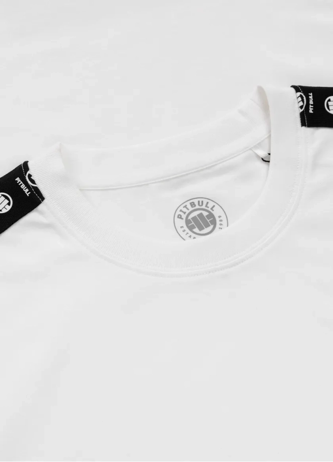 Koszulka męska T-Shirt Pit Bull Pitbull Tape Nugget biała