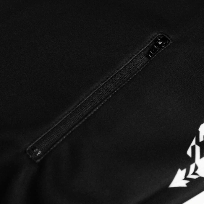 Bluza męska klasyczna Patriotic Epis Motorsport ZIP Ogień na tłoki komin czarna