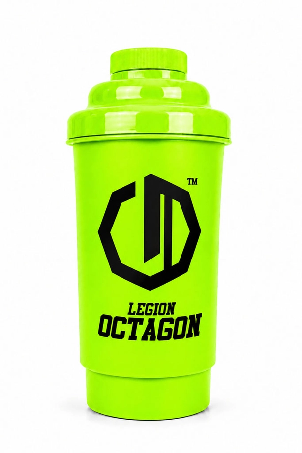 Shaker sportowy Legion Octagon Basic 600 ml zielony