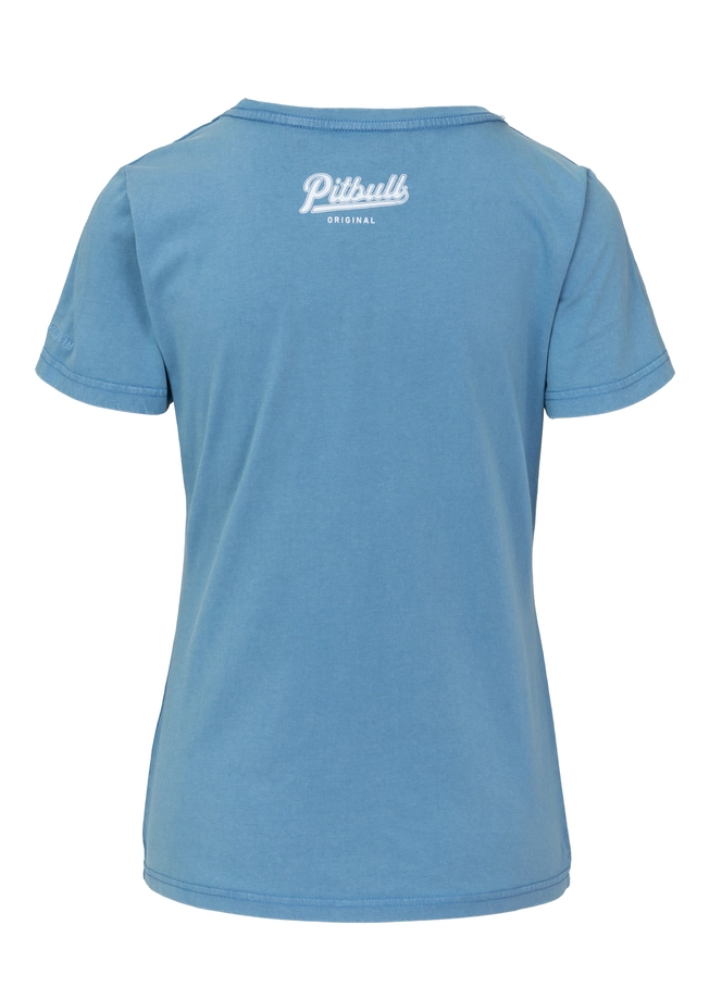 Koszulka damska T-shirt Pit Bull Angel Logo niebieska