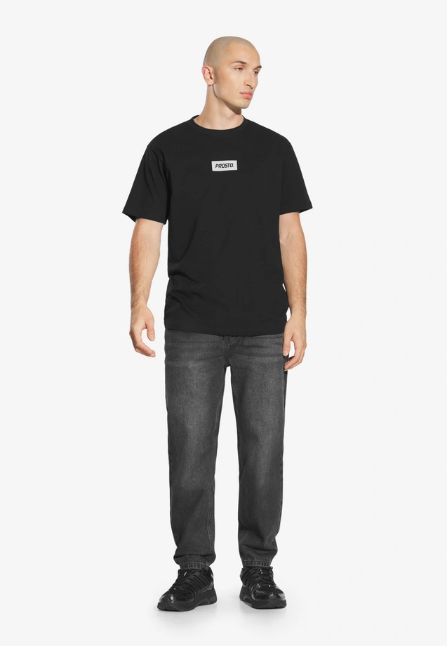 Koszulka męska t-shirt Prosto Box Logo czarna