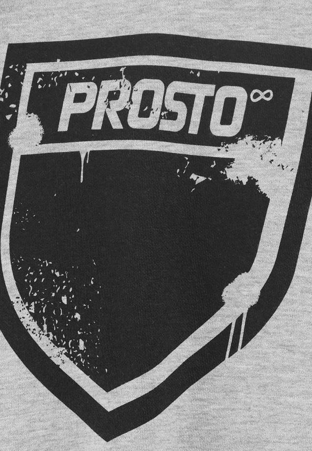 Bluza męska z kapturem Prosto Splash Shield szara