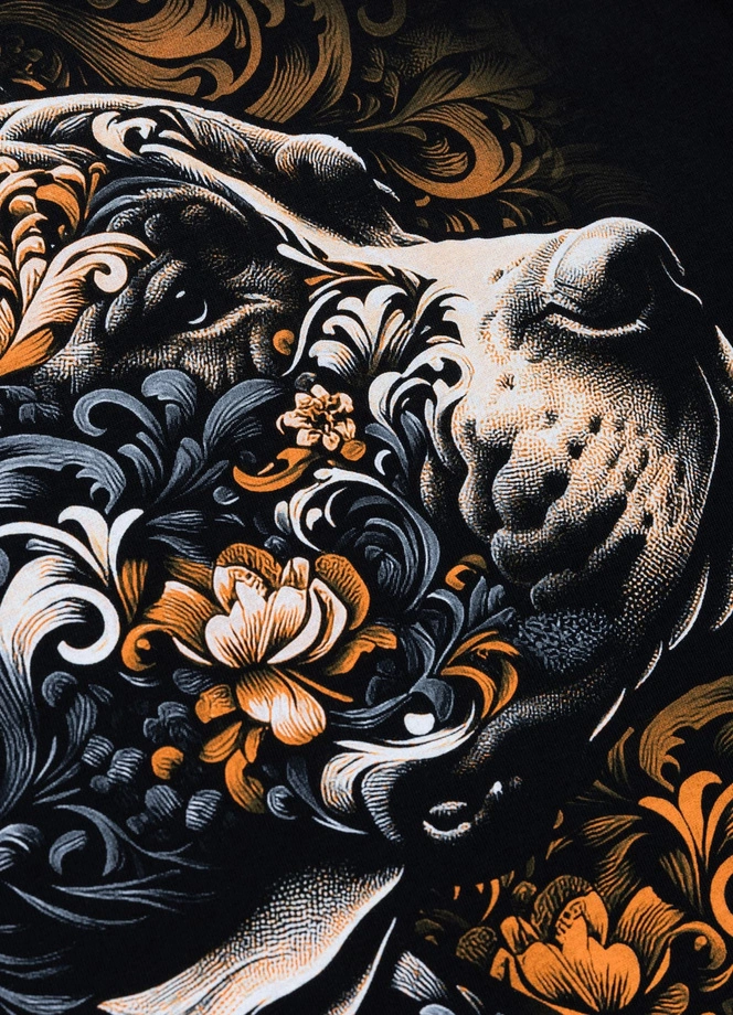 Koszulka męska T-Shirt Pit Bull Tattoo czarna
