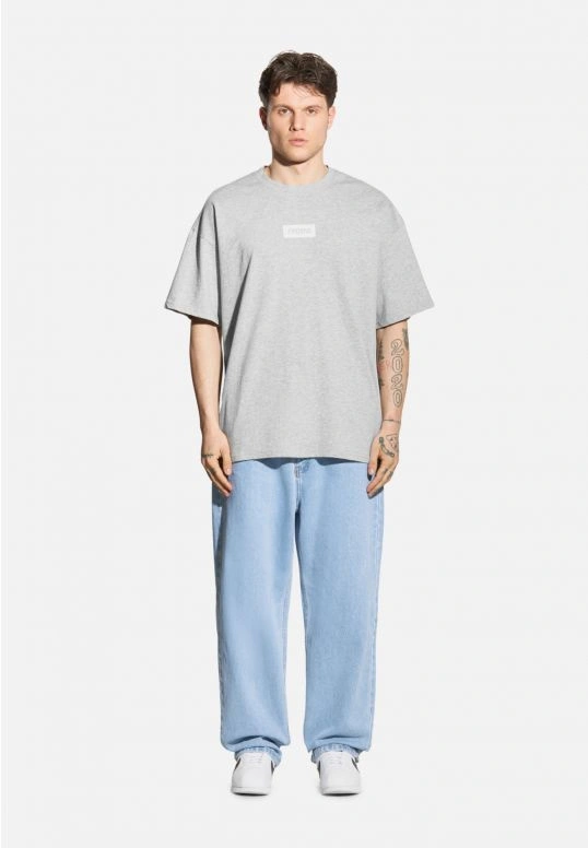 Koszulka męska t-shirt oversize Prosto Box szara