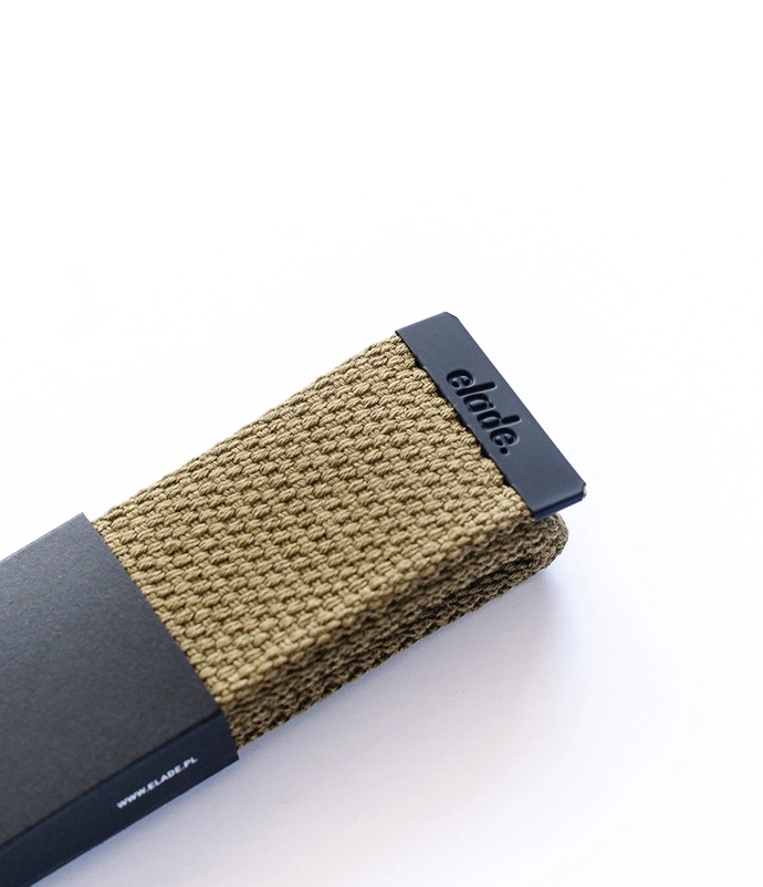 Pasek męski parciany ELADE Icon oliwkowy