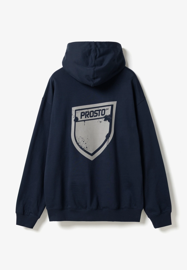 Bluza męska z kapturem Prosto Splash Shield granatowa