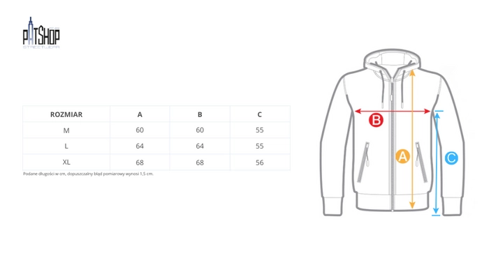 Bluza męska z kapturem Pitbull Pit Bull Ace Of Spades ZIP Washed szara