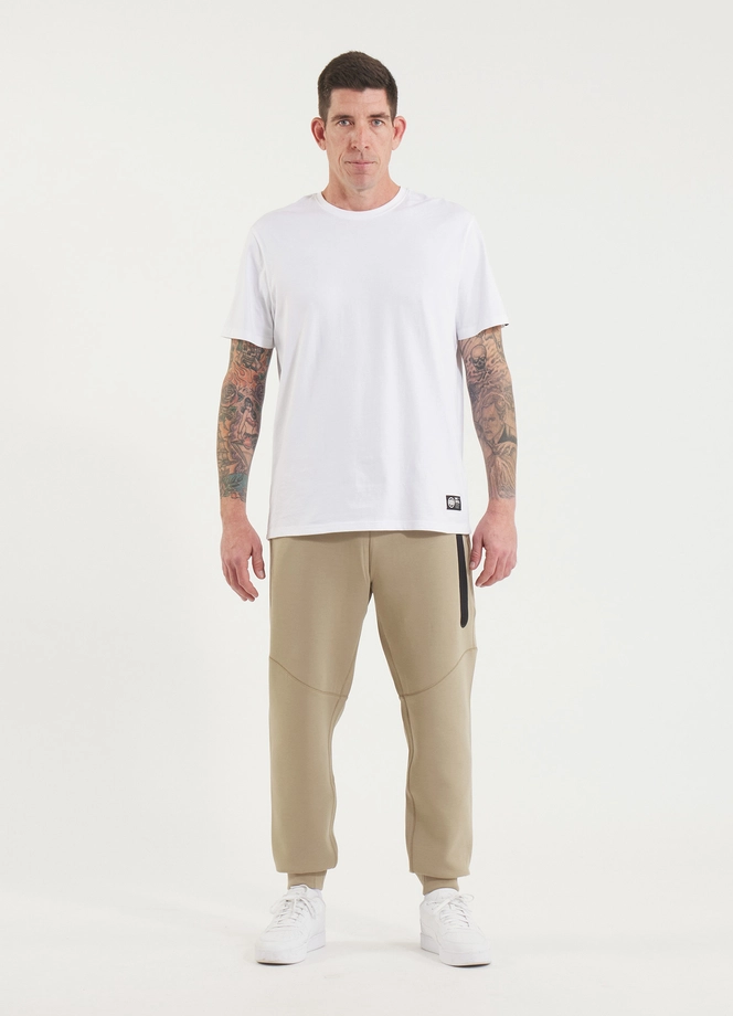Spodnie męskie dresowe Pitbull Pit Bull Dogwood Pocket beżowe