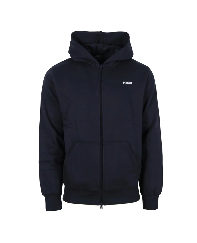 Bluza męska z kapturem Prosto Klasyk Dito Zip hoodie granatowa